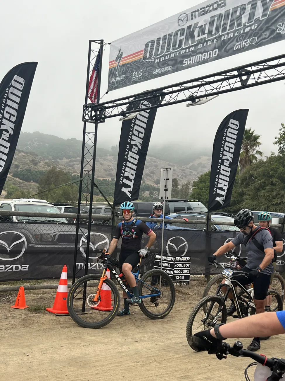 Quick N Dirty mountain bike race start gate